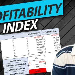 Profitability Index Calculator Excel